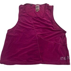 Gymshark Magenta Dark Pink Cropped Tank Top Size Medium